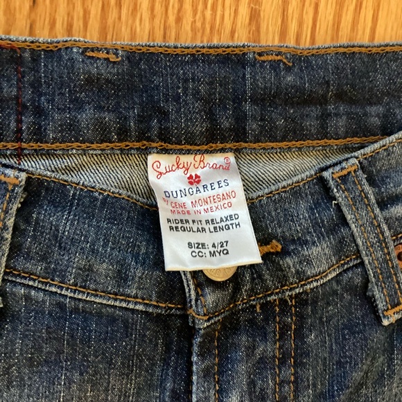 Lucky Brand Dungarees. Rider Fit Relaxed. Size 4/27. Regular length - Picture 3 of 4